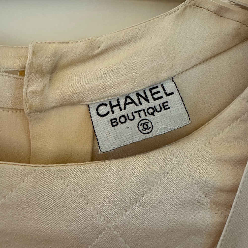 Vintage Chanel cream top
